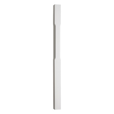 Benchmark White Primed Full Stop Chamfered Newel