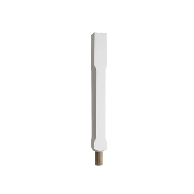 Benchmark White Primed Stop Chamfered Spigot Newel