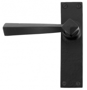 Straight Lever Door Handle on Various Backplates