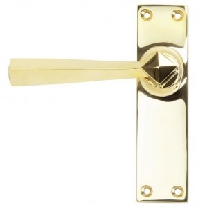 Straight Lever Door Handle on Various Backplates