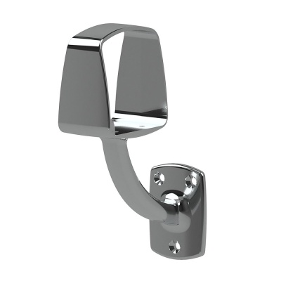 Chrome Wall Mounted Hand Rail Square Wall Bracket