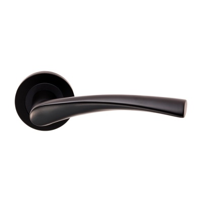 Steelworx SWL Breeze Lever Door Handle on Round Rose