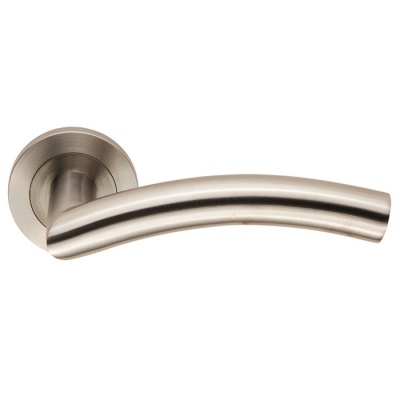 Steelworx SWL Dresda Lever Door Handle on Round Rose