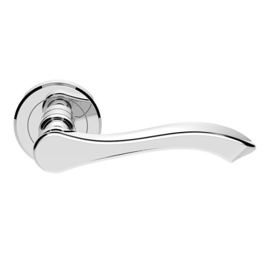 Style Lever Door Handle on Round Rose