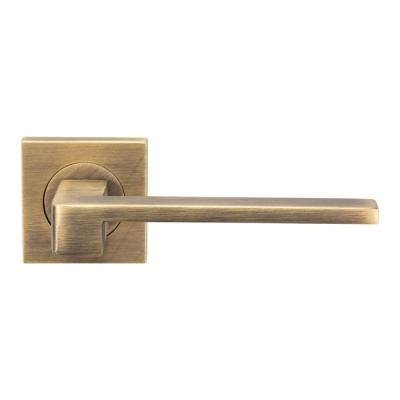 Equi Lever Door Handle on Square Rose