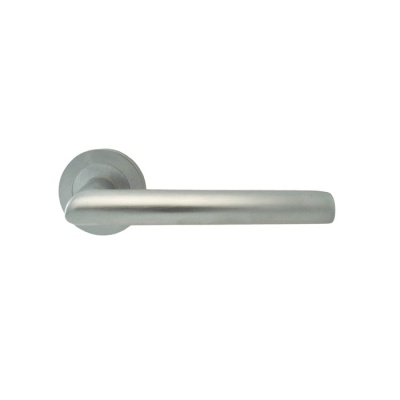 Morado Lever Door Handle on Round Rose