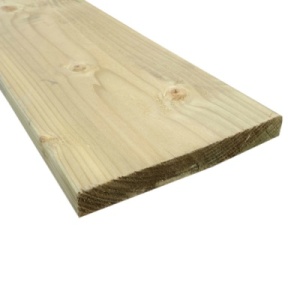 150mm x 22mm (6'' x 1'') Treated Softwood - up to 3m