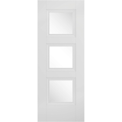 Internal Primed White Amsterdam Glazed Solid Door