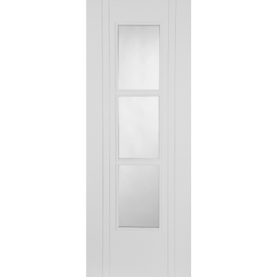 Internal Primed White Capri 3 Light Glazed Door