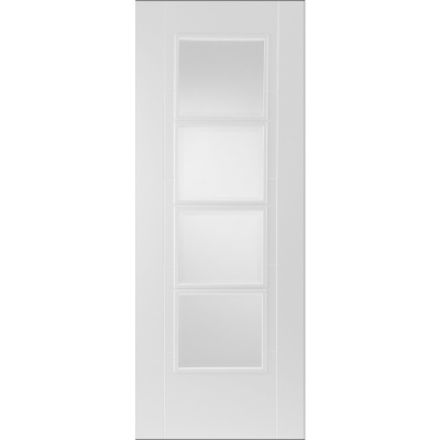 Internal Primed White ISEO 4 Light Glazed Door