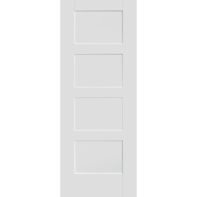 Internal Primed White Contemporary 4 Panel Door