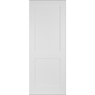 Internal Primed White Shaker 2 Panel Door