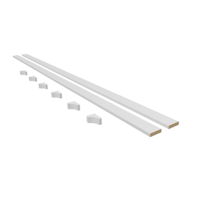 White Primed Picture Rail Shelf Kit