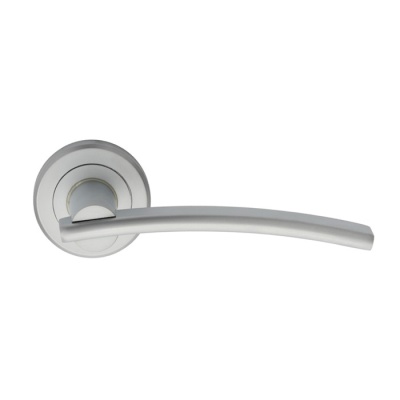 Cumulus Lever Door Handle on Round Rose