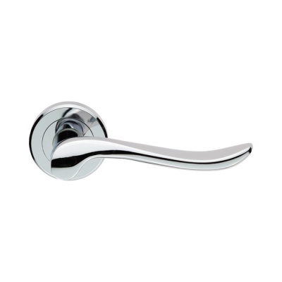 Verdun Lever Door Handle on Round Rose