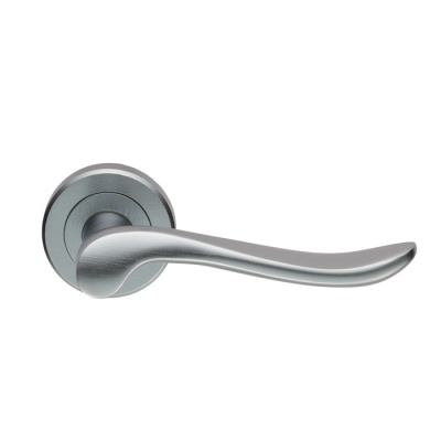 Verdun Lever Door Handle on Round Rose